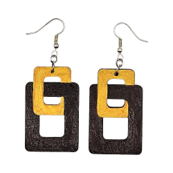 BO Fantaisie 4,3cm - Marron et jaune