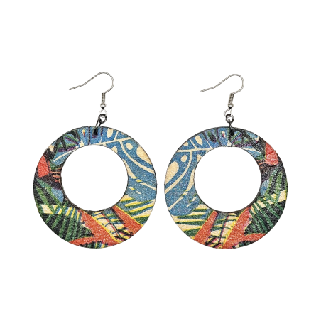 BO Rondes 5,2cm - Feuilles et de fleurs