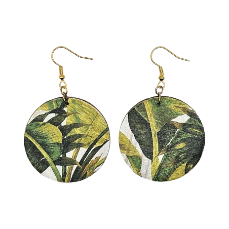 BO Rondes 4cm - Feuilles (var. 1)