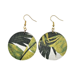 BO Rondes 4cm - Feuilles (var. 1)