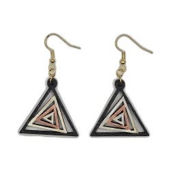 BO Triangle - Noir, argenté, doré, bronze et blanc