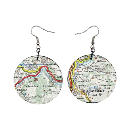 BO Rondes 4cm - Carte d'occitanie (alentours de la canourgue, chanac, laguiole et st-chély-d'aubrac)