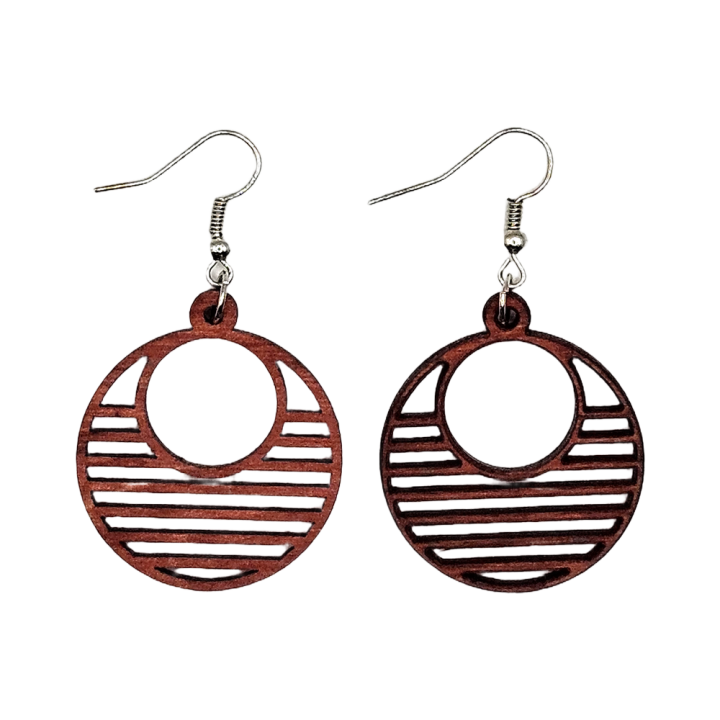 BO rouges ronds et lignes 3cm