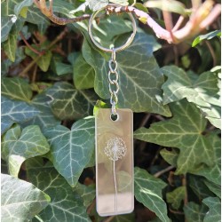 Porte-clés pissenlit transparent