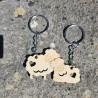 Porte-clés moutons amoureux