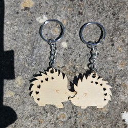 Porte-clés hérissons amoureux