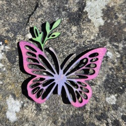 Papillon tons violacés