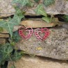 BO Rect. 4x3,7cm - Rose et rouge (var. 1)