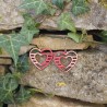 BO Rect. 4x3,7cm - Rose et rouge (var. 1)