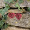 BO Rect. 4x3,7cm - Rose et rouge (var. 2)