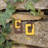 BO Fantaisie 4,3cm - Marron et jaune