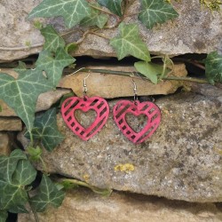 BO Rect. 4x3,7cm - Rose et rouge (var. 3)