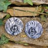 BO Rondes 5cm - Plumes de paon