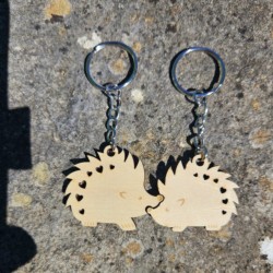 Porte-clés hérissons amoureux