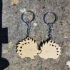 Porte-clés hérissons amoureux