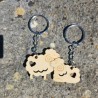 Porte-clés moutons amoureux