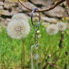 Porte-clés pissenlit transparent