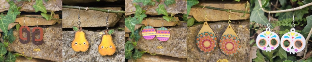 Bijoux artisanaux en bois – Atelier Lozérien