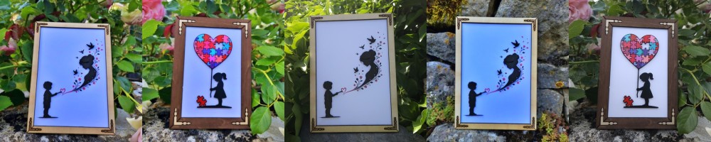 Tableaux en relief bois et carton