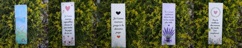 Marque-pages illustrés et personnalisables